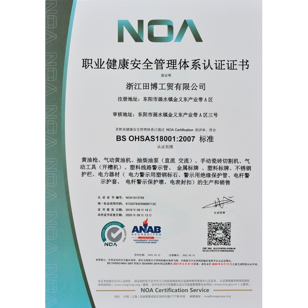 BS OHSAS18001:2007 标准